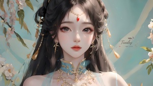 4K唯美古风汉服公主