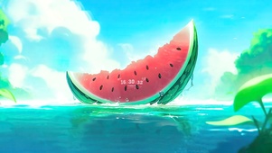 4K夏日清涼西瓜