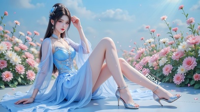 可爱鲜花仙女姐姐