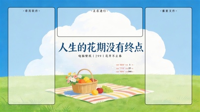 人生的花期没有终点-分区桌面