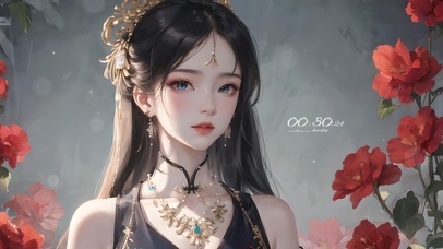 4K唯美清纯古风汉服美女