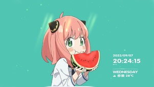 阿尼亚吃西瓜