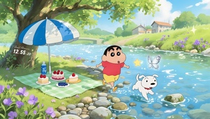 野餐蜡笔小新