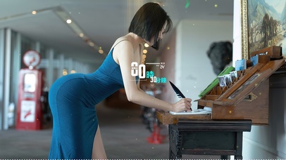 4K性感短发美女