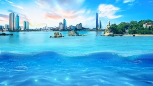 鹭岛海景