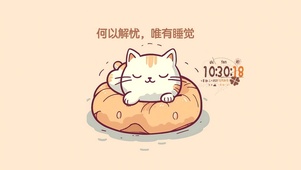 贪睡可爱猫咪