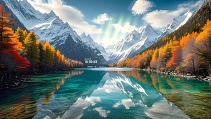 巍峨雪山