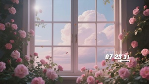 护眼花景
