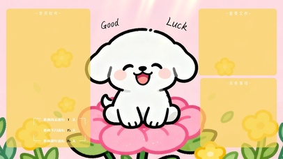 Good Luck治愈分区桌面