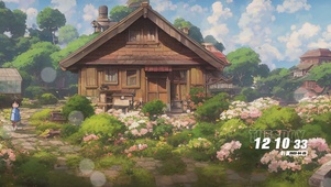 护眼房屋树木