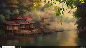 暖光漫村舍-桌面主题