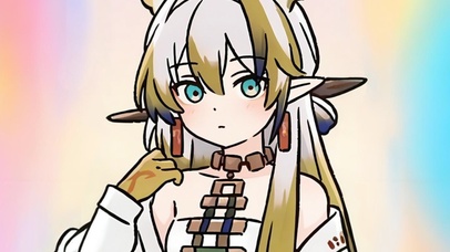 明日方舟黍呆萌年限手绘风2雨