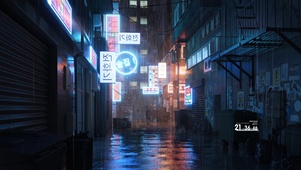 雨夜街道