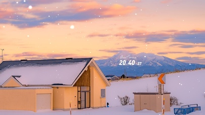 4K唯美治愈日系下雪天风景