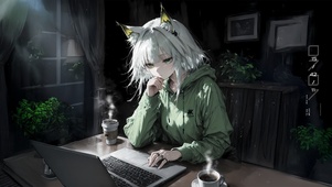 唯美工作少女