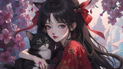甜美猫女