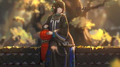 治愈可爱国风少女