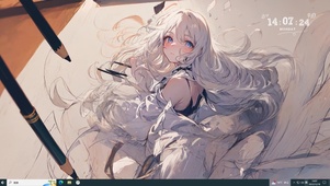笔下少女
