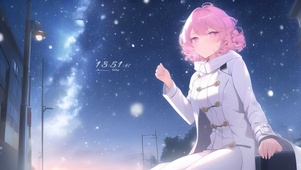 唯美冬季美少女