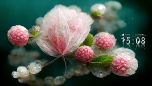 护眼粉色花朵