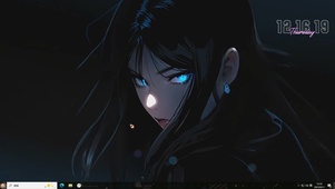 蓝眸少女