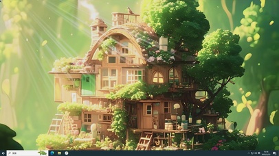治愈小屋AI插画-桌面主题