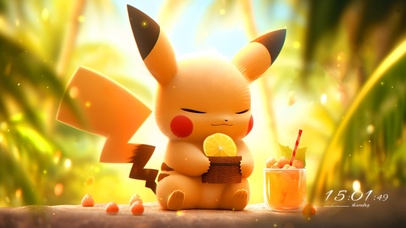 可爱森林皮卡丘