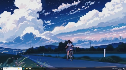 暮云骑行-桌面主题