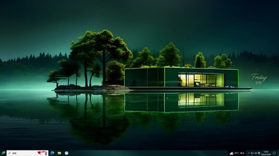 森林荧光科技小屋