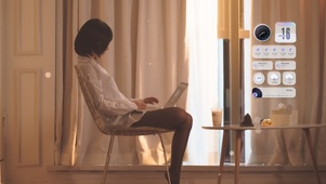 黑丝办公美女