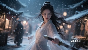 雪天剑客