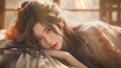 4K唯美国风美女