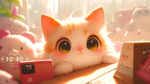 大眼萌猫