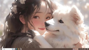 萨摩耶与她