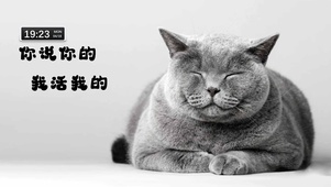 你说你的 我活我的
