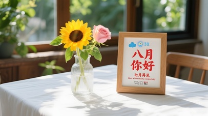 七月再见 八月你好