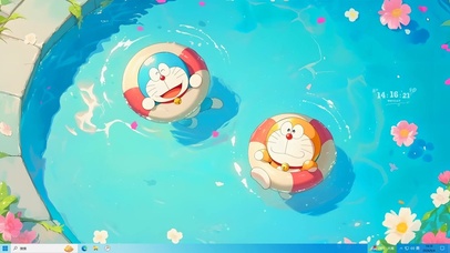 泳圈可爱叮当猫