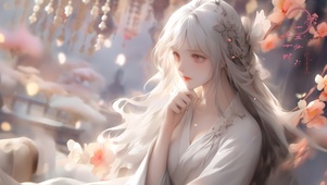 古风 桃花少女