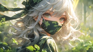 长发纯欲系蒙眼少女	