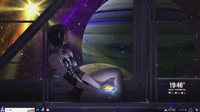星空女孩—【桌面主题】
