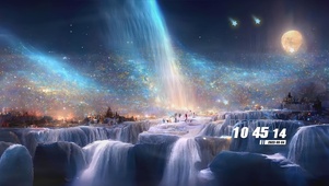 瀑布流星
