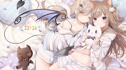 唯美可爱猫耳天使少女