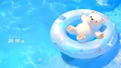 泳池小熊