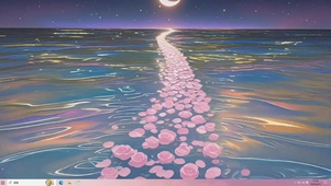 流光溢彩的花海