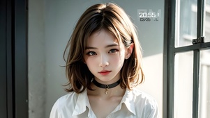清纯短发少女