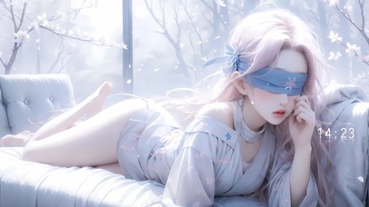 4k沙发上蒙眼女孩