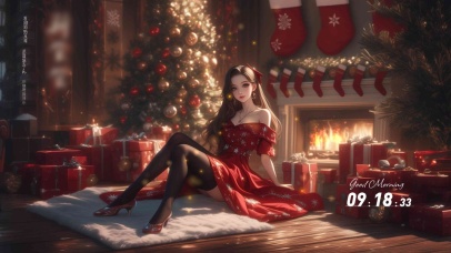 她的眼睛清澈如明镜