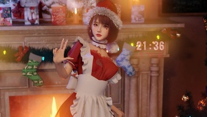 唯美清纯圣诞女仆少女