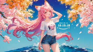 狐狸耳朵的少女