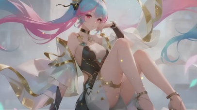 游戏CG，OC角色美女